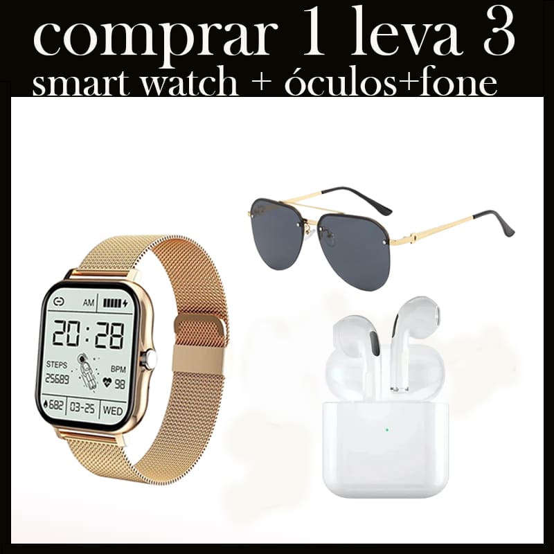 Smartwatch Feminino Elegância & Tecnologia (comprar 1 leva)