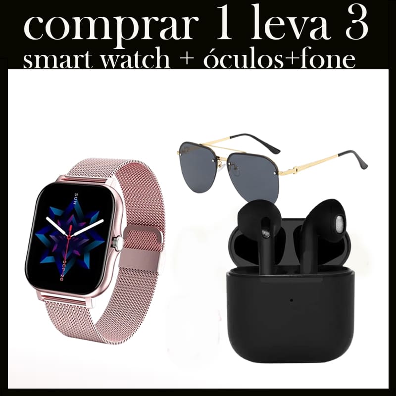 Smartwatch Feminino Elegância & Tecnologia (comprar 1 leva)