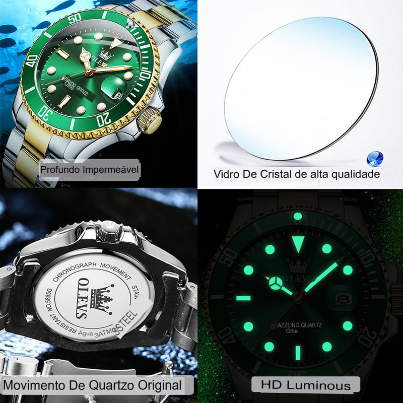 relogio luxo automatico masculino original ( compre 3 leva 1)