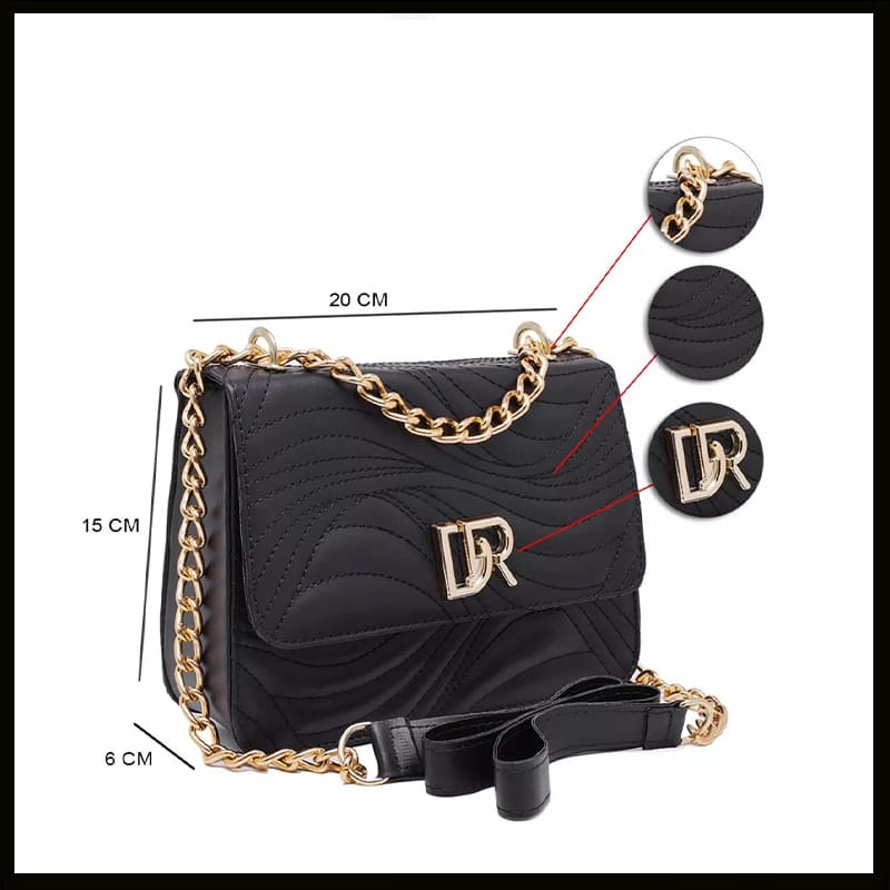 bolsa feminina pequena lateras e transvesal alça corrente