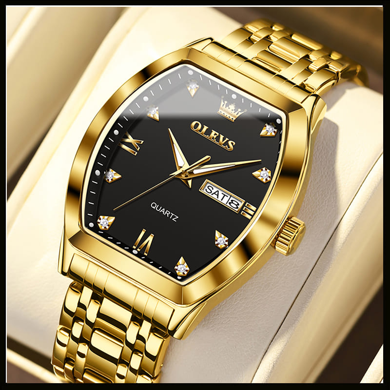 Relógio Masculino Original De Luxo Calendário Funcional Pulseira De Aço Inox