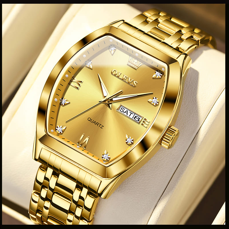 Relógio Masculino Original De Luxo Calendário Funcional Pulseira De Aço Inox