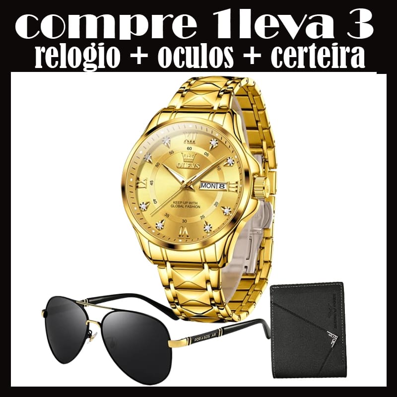 Relógio Masculinos Luxo (compre 1 leva 3)