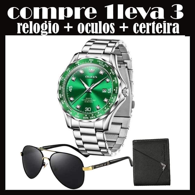 Relógio Masculinos Luxo (compre 1 leva 3)