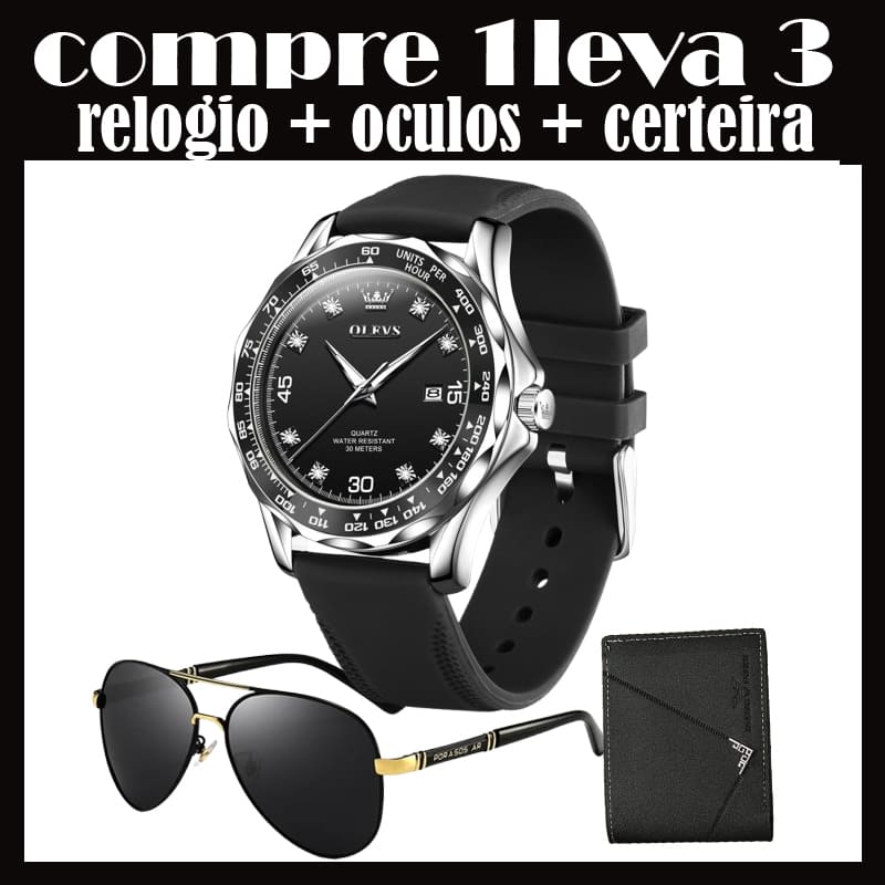 Relógio Masculinos Luxo (compre 1 leva 3)