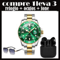 relogio luxo automatico masculino original ( compre 3 leva 1)
