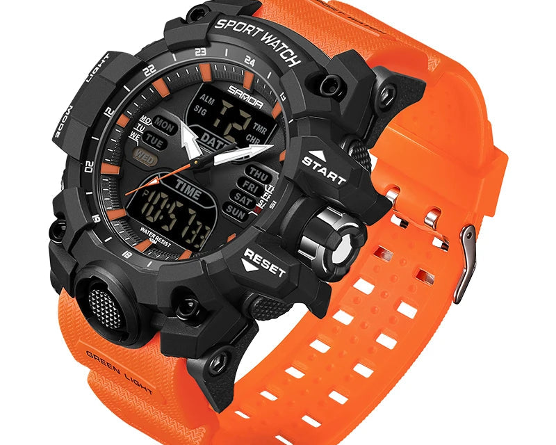 SANDA Luxo G – Relógio Masculino Eletrônico Esportivo
