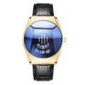Relógio Masculino de Luxo Dourado
