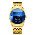 Relógio Masculino de Luxo Dourado