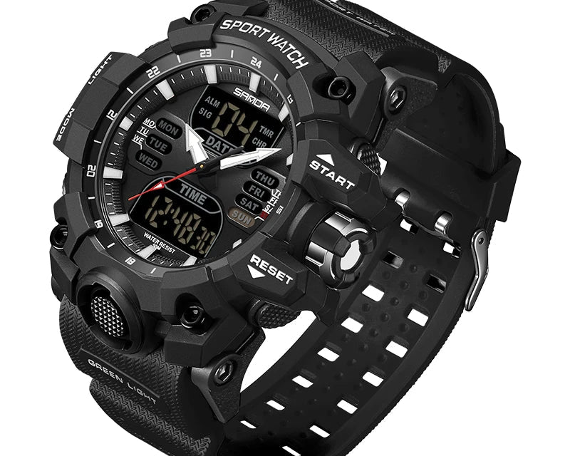 SANDA Luxo G – Relógio Masculino Eletrônico Esportivo