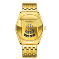 Relógio Masculino de Luxo Dourado