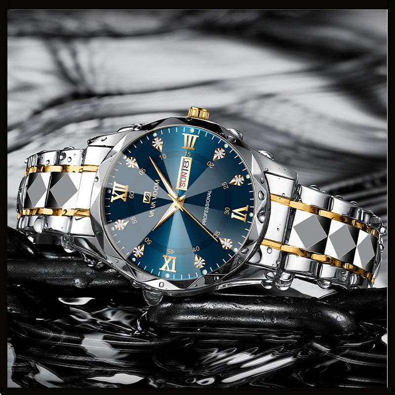 Relógio Masculino Water Diamond Luxo