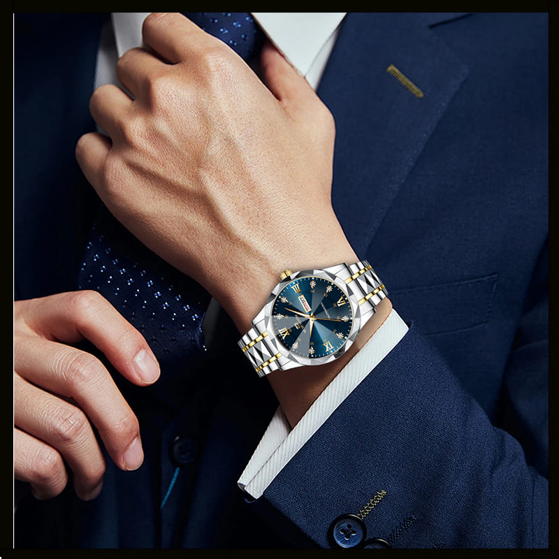 Relógio Masculino Water Diamond Luxo