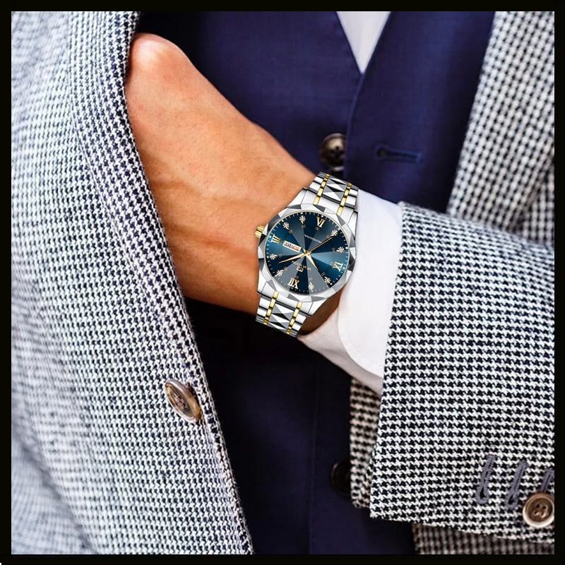 Relógio Masculino Water Diamond Luxo