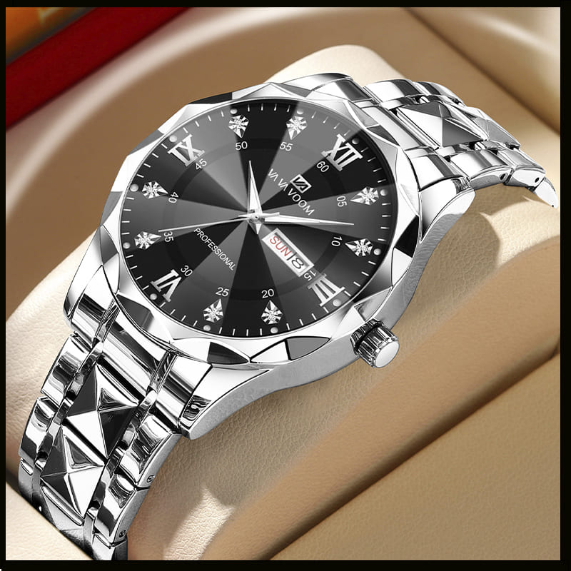 Relógio Masculino Water Diamond Luxo
