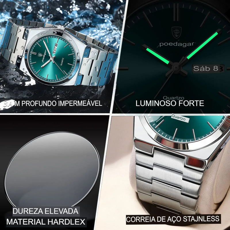 Relógio Masculino Ultra- Quartzo  – Elegância que Brilha com Precisão