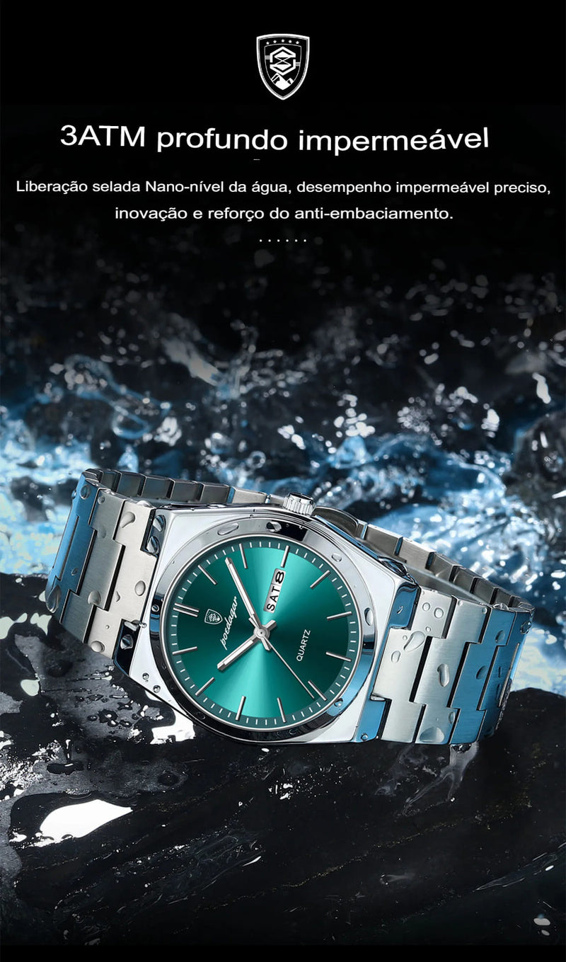 Relógio Masculino Ultra- Quartzo  – Elegância que Brilha com Precisão