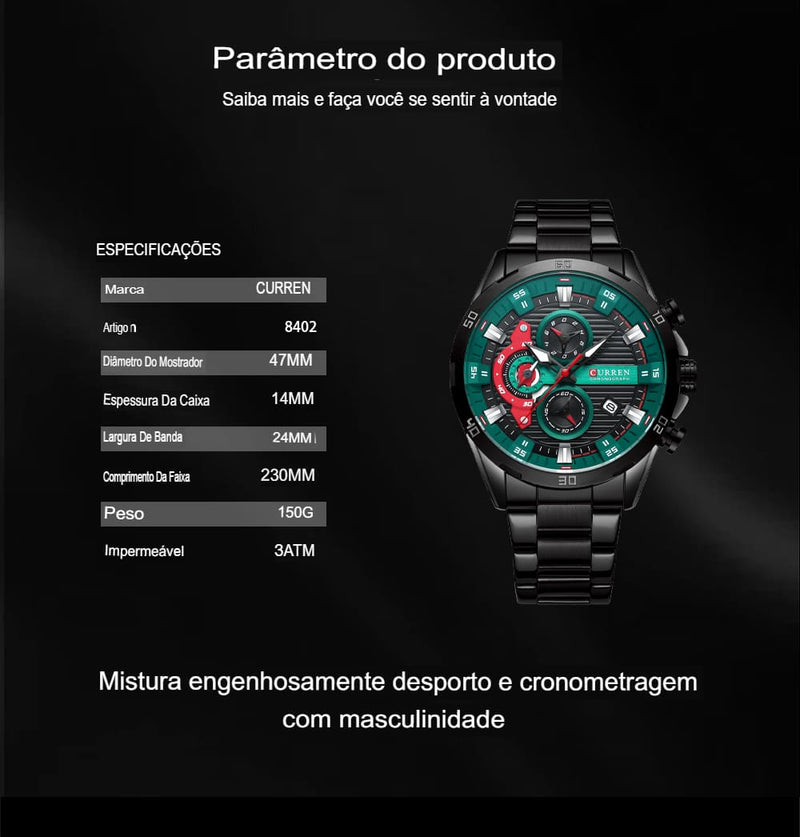 Relógios masculinos Moda de luxo Design exclusivo ( compre 3 leva 1)