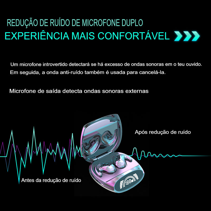 Mini Fones de Ouvido Invisíveis esportivo